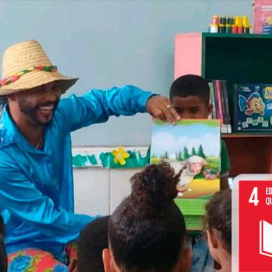 Mutirão da Cultura leva atividades artísticas para a Escola Municipal da Vila Olímpio, em Ilhéus