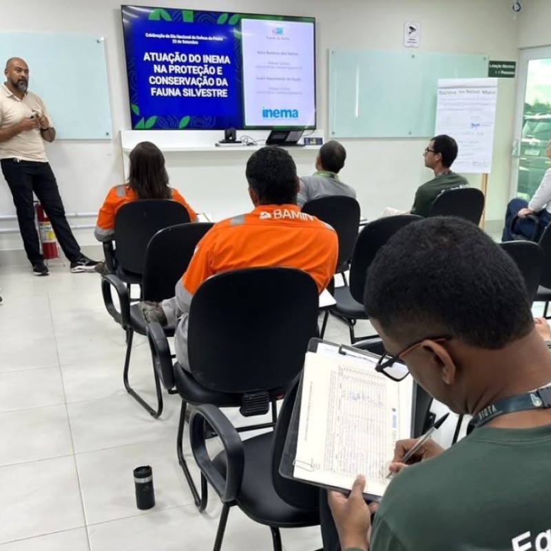 BAMIN promove DSS sobre proteção da fauna silvestre com participação de técnicos do INEMA