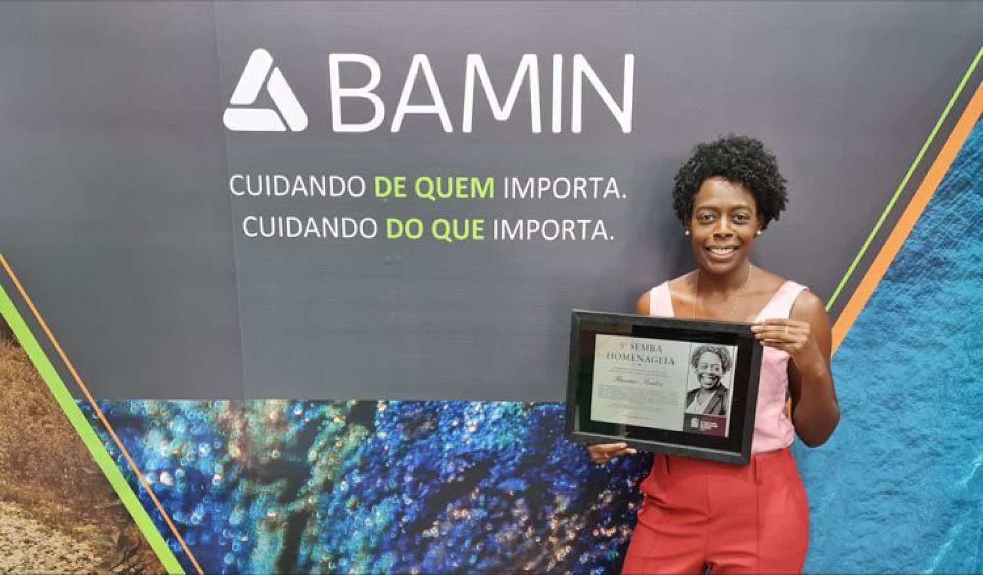 Diretora da BAMIN é homenageada no Semba