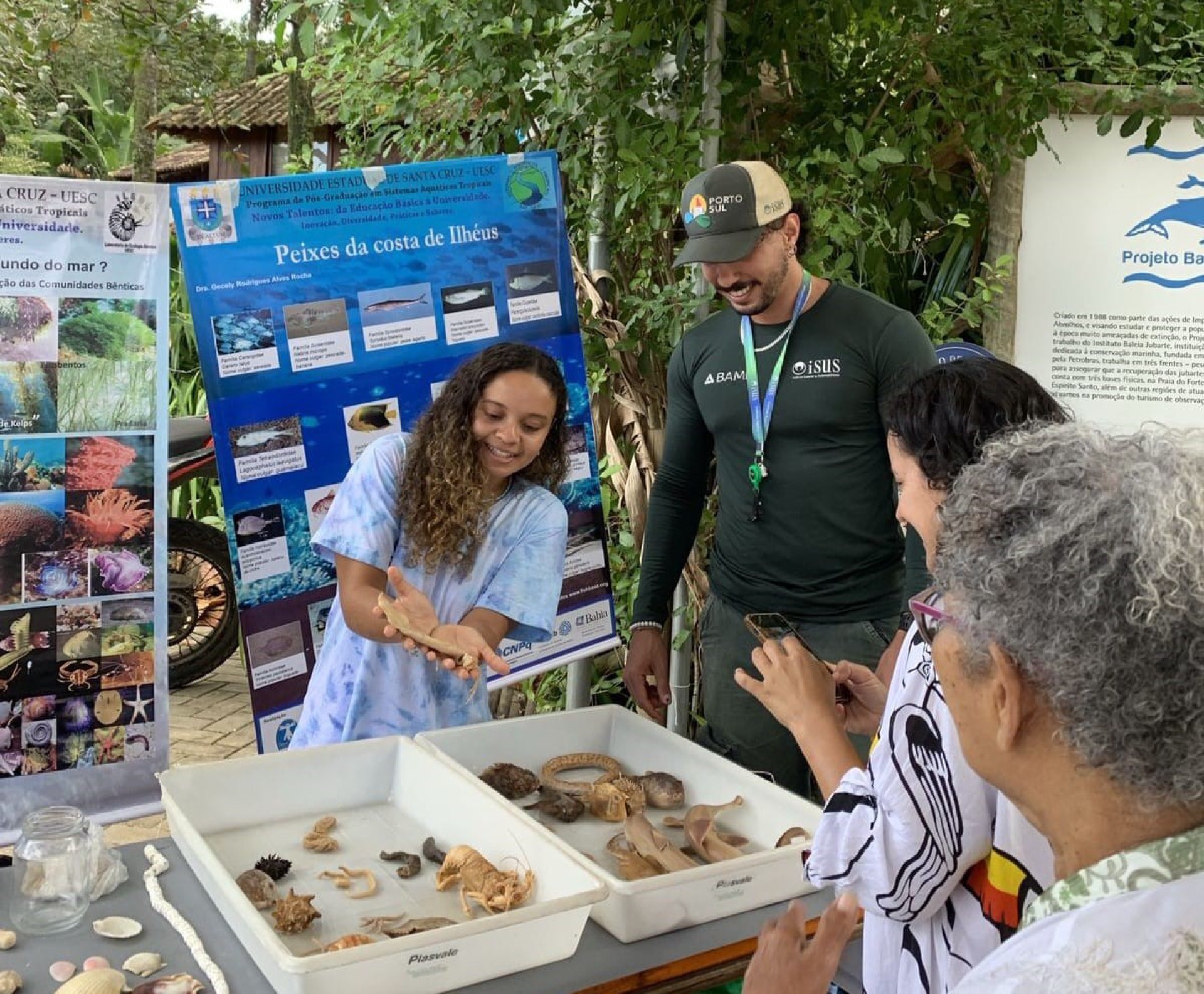 BAMIN participa de ação de incentivo à biologia marinha promovida pela PROEX-UESC