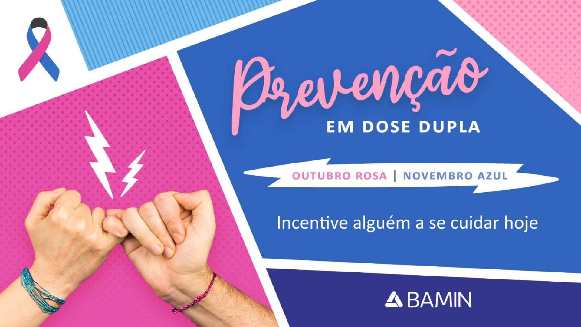 Outubro Rosa e Novembro Azul: prevenção em dose dupla