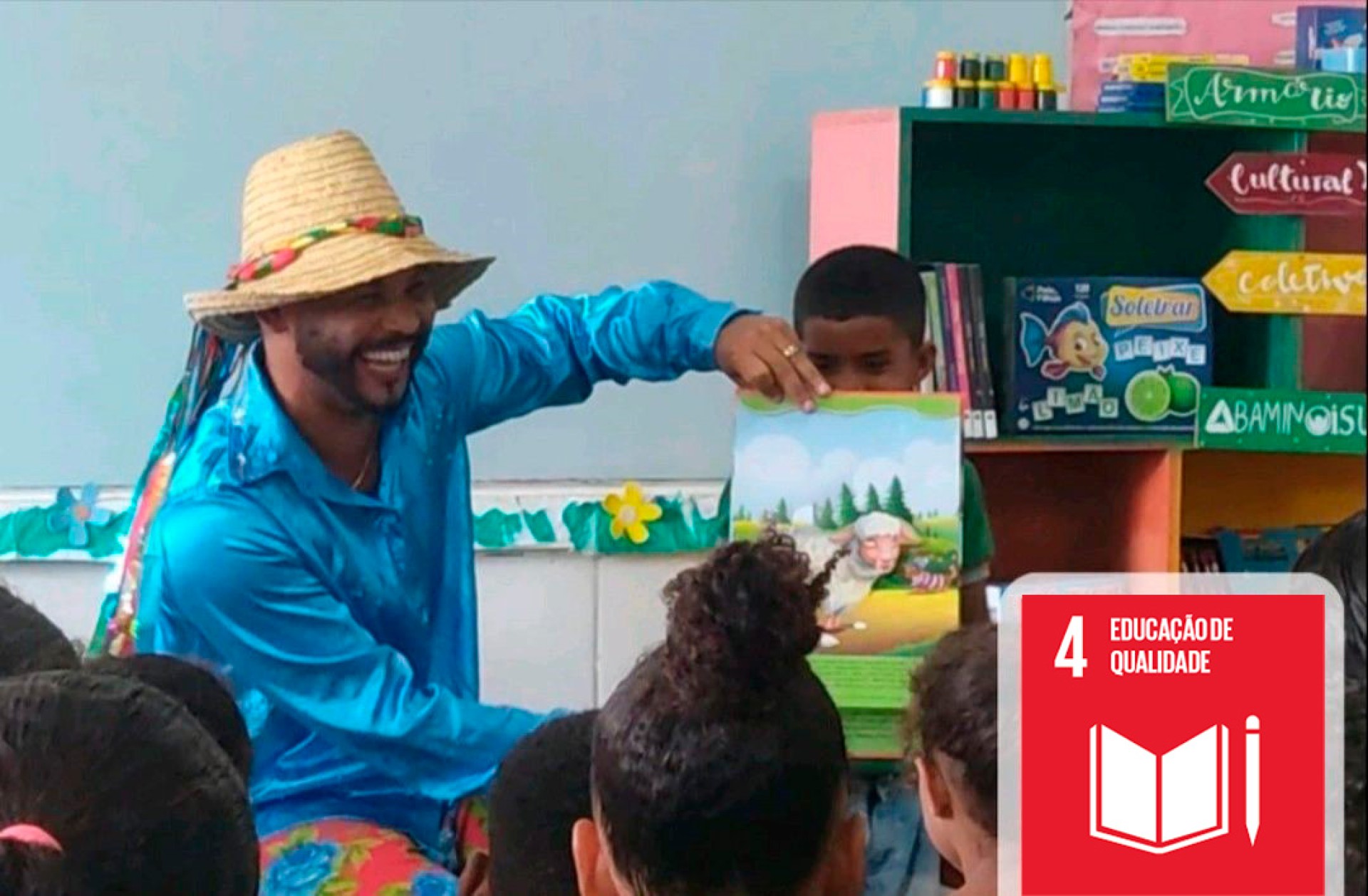 Mutirão da Cultura leva atividades artísticas para a Escola Municipal da Vila Olímpio, em Ilhéus